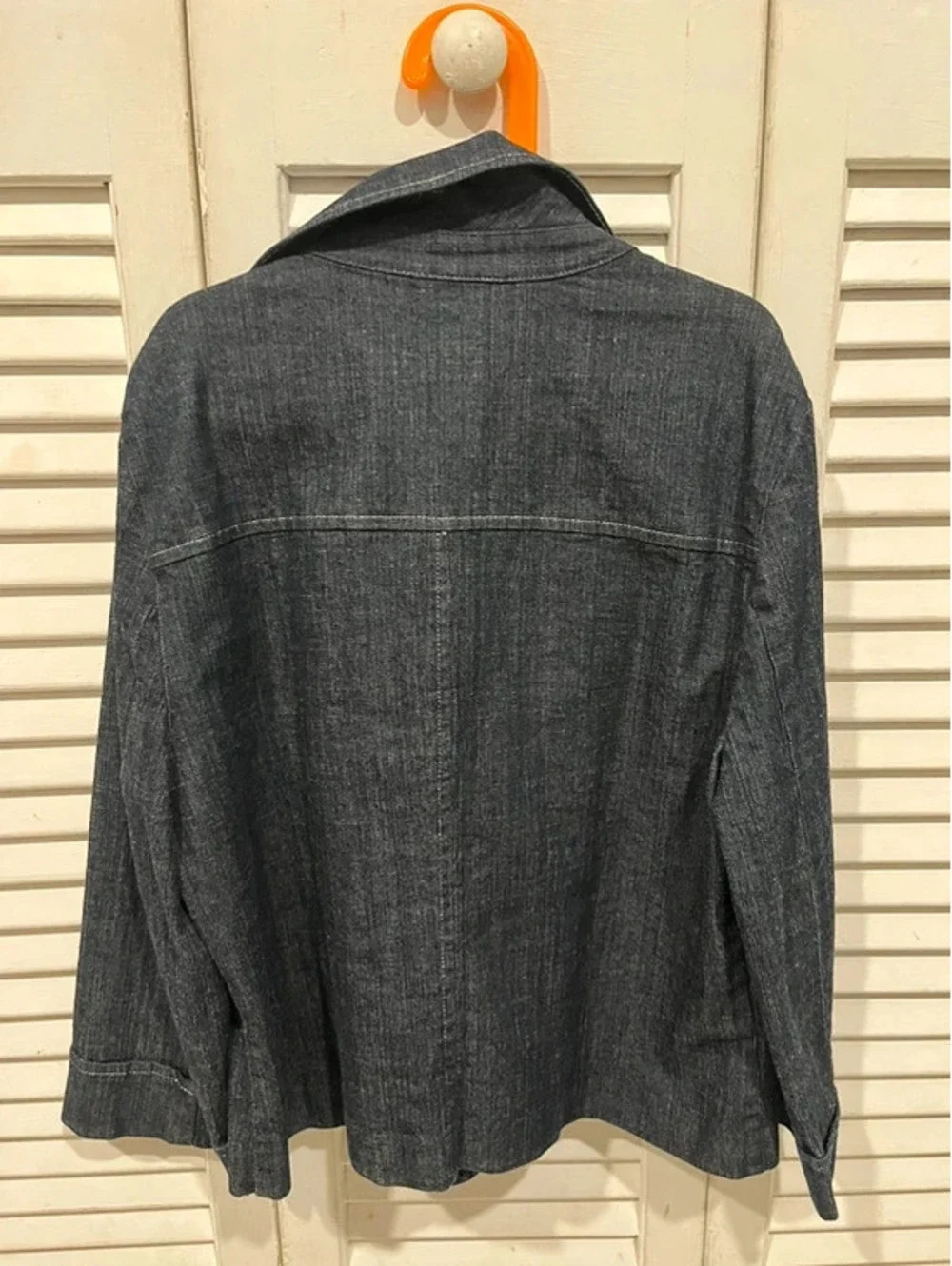 Courtenay denim suit coat dark blue jean size 10 girl